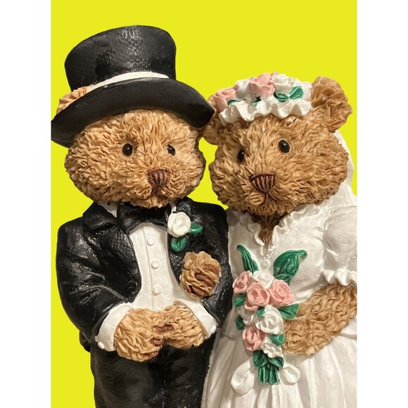 The Windsor Bears Of Cranbury Commons Mr. & Mrs. Windsor Wedding Figurine 1991 - Picture 2 of 11